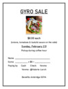 GOYA Gyro Sale - Feb 23rd