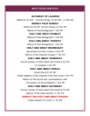 HOLY WEEK SERVICES ENGLISH