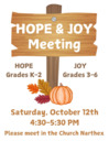 HOPE & JOY Meeting