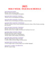 Holy Week