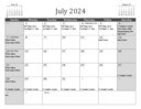 July 2024 Calendar - Revised 7/11