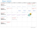 Calendar for June