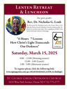 Lenten Retreat March 15, 2025 ~ Fr. Nicholas Louh