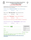 Choir Convention Events Order Form