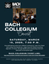 Bach Collegium San Diego Concert Mar 15