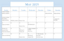 2025 May Calendar