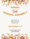 Parish Fall GA Meeting Nov 17