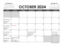 October 2024 Calendar