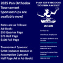 Pan Orthodox Youth Basketball Sponsorship