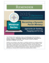 Becoming a Dynamic Parish Ministry: Approaches for  Building, Engaging and Serving - Zoom - Jun 16th