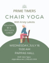 Prime Timers Chair Yoga July 16