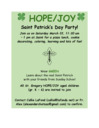 HOPE/JOY St. Patrick's Day Event: March 22