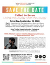 Called to Serve- Save the Date- Sept. 13, 2025