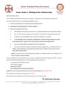Scholarship - SA PH 