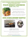 Palm Sunday Luncheon & Lamb Raffle