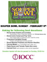 "Souper" Bowl Sunday: Feb. 9