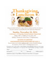 Thanksgiving Luncheon