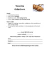 Tsoureki and Egg Order form