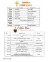 Ushers & Coffee Hour Servers updated 03/27/26