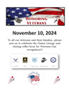 Veterans' Day Recognition November 10