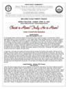 Weekly Bulletin - Sunday, April 27, 2025