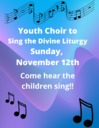 Youth Choir Singing the Divine Liturgy