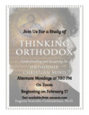 Book Club Thinking Orthodox