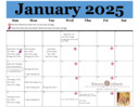 January Calendar 