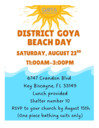 District GOYA Beach Day