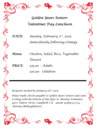 Golden Years Annual Valentine Lunch - St. Nicholas - Feb 2nd