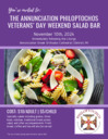 Veterans Weekend Salad Bar Luncheon